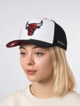 Бейсболка MITCHELL NESS арт. HP13210-CBUWHRD Chicago Bulls NBA (черный / белый)
